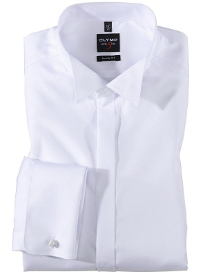 Сорочка мужская нарядная, body fit на высокий рост