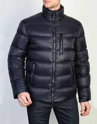 Пуховик мужской RIGGI удлинённый с капюшоном | купить в интернет-магазине Olymp-Men