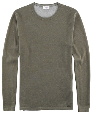 Джемпер мужской с круглым вырезом Olymp, body fit | интернет-магазин Olymp-Men