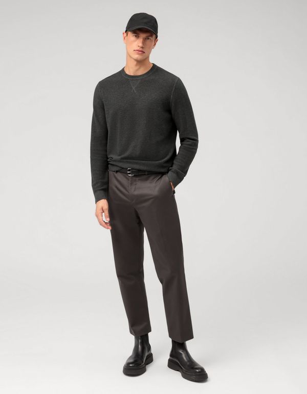 Джемпер  мужской тёмно-серый, modern fit | интернет-магазин Olymp-Men