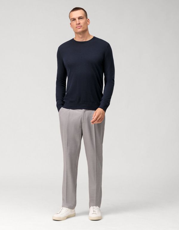 Джемпер мужской OLYMP, шерсть с шёлком, body fit | интернет-магазин Olymp-Men