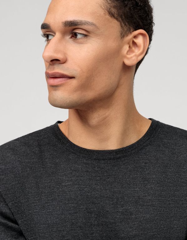 Джемпер шерстяной мужской OLYMP с круглым вырезом | интернет-магазин Olymp-Men