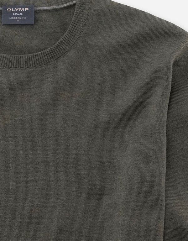 Джемпер шерстяной мужской OLYMP с круглым вырезом | интернет-магазин Olymp-Men