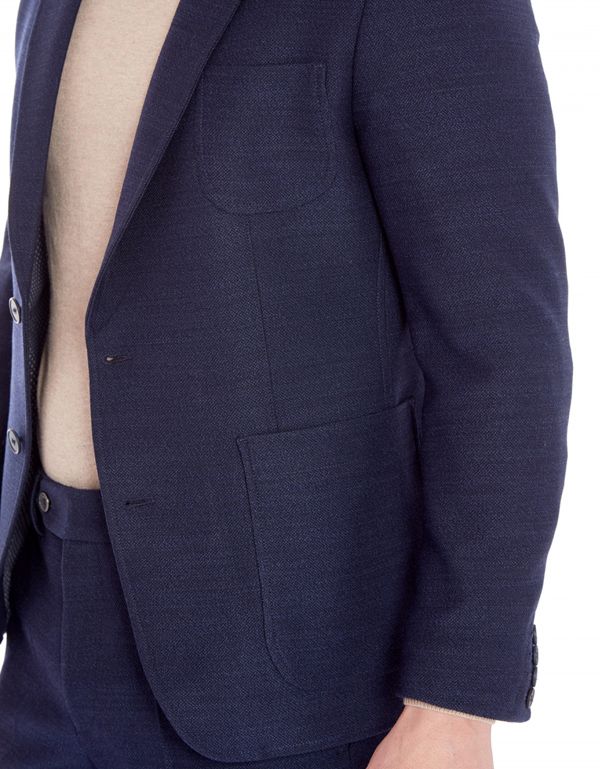 Пиджак мужской w.Wegener из трикотажной фактурной ткани | купить в интернет-магазине Olymp-Men