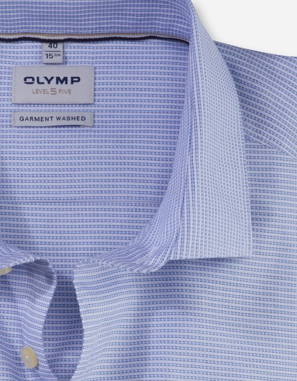 Рубашка классическая в клетку мужская OLYMP Level Five, body fit | купить в интернет-магазине Olymp-Men