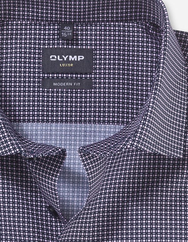 Рубашка мужская классическая в клетку OLYMP Luxor, modern fit | купить в интернет-магазине Olymp-Men