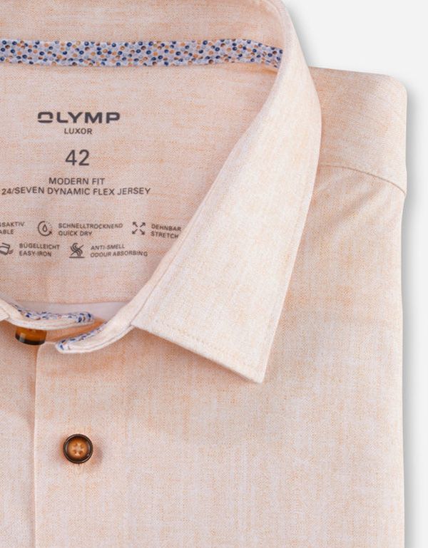 Рубашка мужская трикотажная OLYMP Luxor 24/7, modern fit