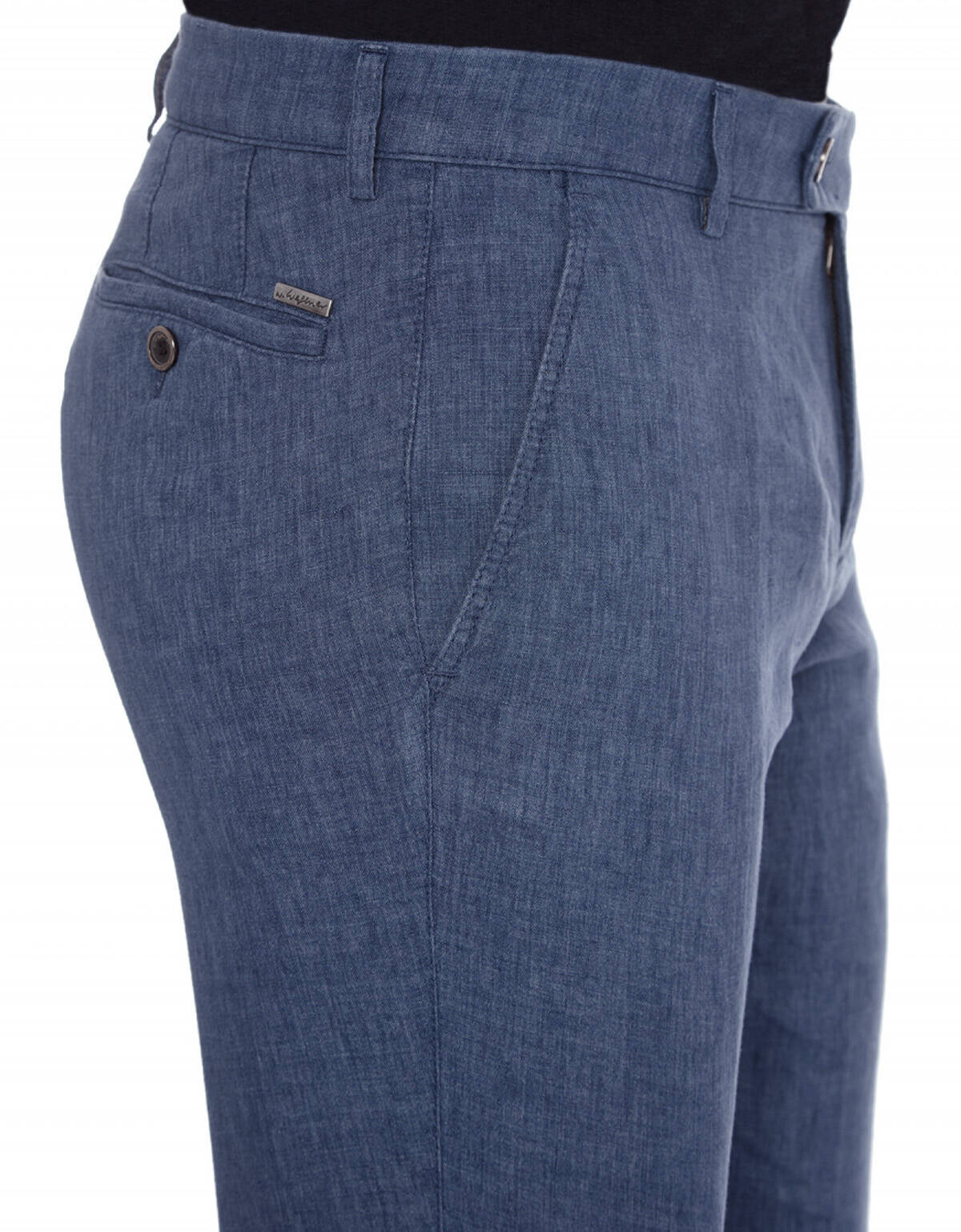 Льняные мужские брюки голубые w.Wegener | купить в интернет-магазине Olymp-Men