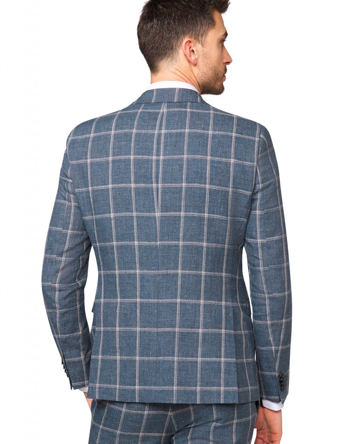 Мужской пиджак Digel льняной в крупную клетку | купить в интернет-магазине Olymp-Men