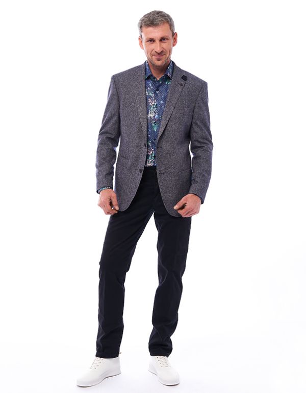 Пиджак мужской шерстяной Roy Robson c локтями из замши, modern fit | купить в интернет-магазине Olymp-Men