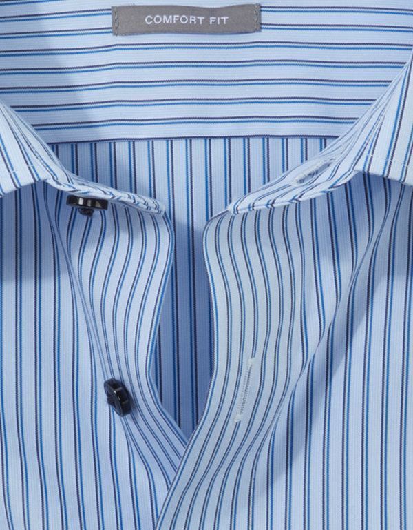 Рубашка классическая в полоску OLYMP Luxor, прямой крой | купить в интернет-магазине Olymp-Men