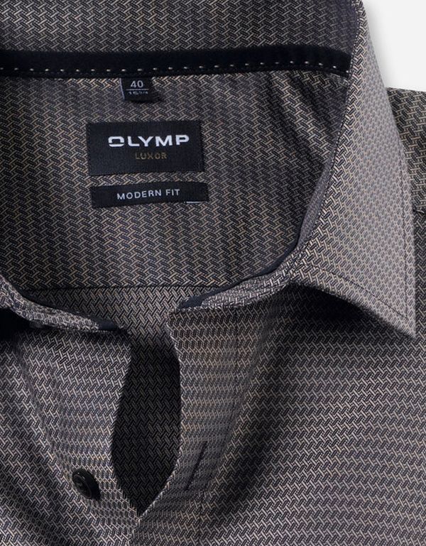 Сорочка классическая OLYMP Luxor, modern fit, фактурная ткань | купить в интернет-магазине Olymp-Men