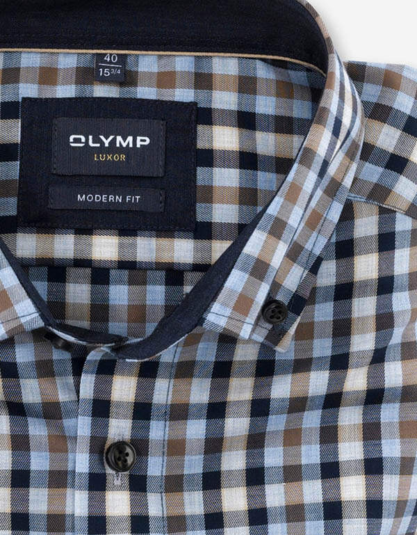 Рубашка мужская Olymp, modern fit, рост до 176 | купить в интернет-магазине Olymp-Men