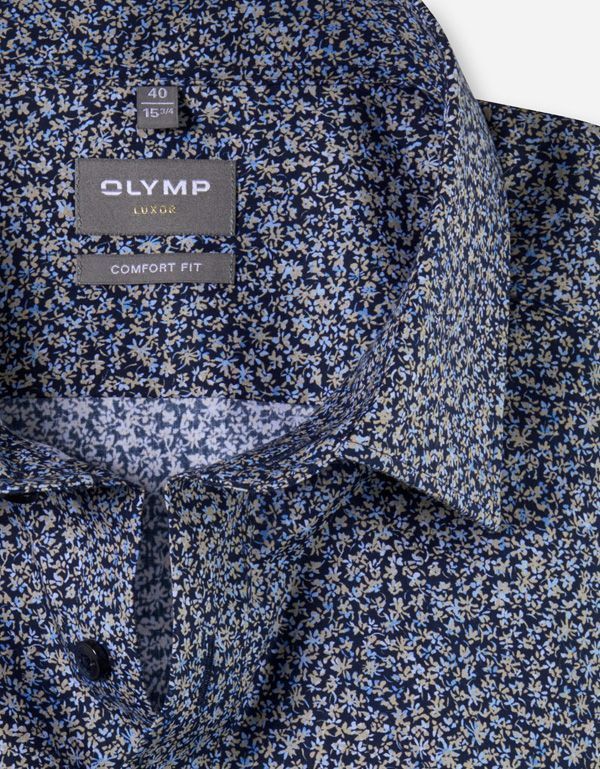 Рубашка мужская с принтом OLYMP Luxor, прямой крой | купить в интернет-магазине Olymp-Men