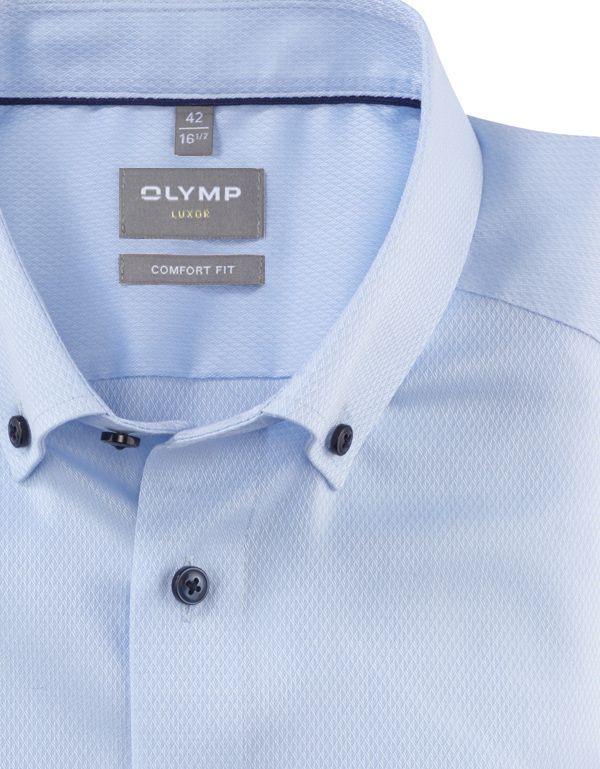 Рубашка классическая OLYMP Luxor, прямой крой, фактурная ткань | купить в интернет-магазине Olymp-Men