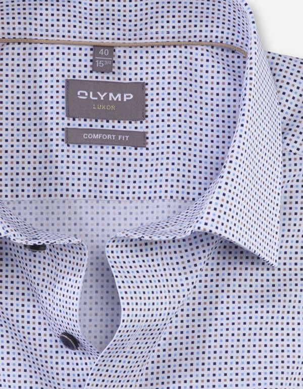 Рубашка мужская классическая OLYMP Luxor, прямой крой | купить в интернет-магазине Olymp-Men