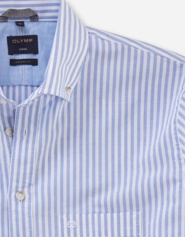 Рубашка мужская хлопковая в полоску OLYMP Casual | купить в интернет-магазине Olymp-Men