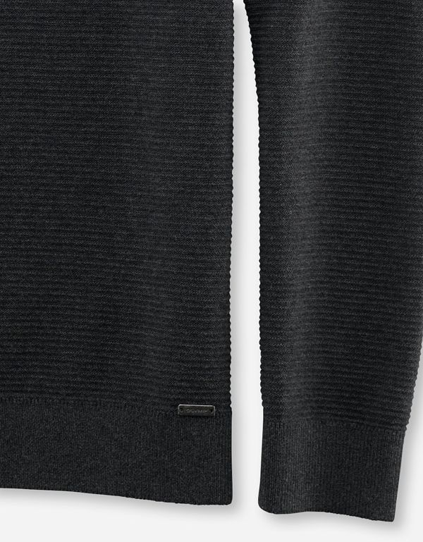 Джемпер  мужской тёмно-серый, modern fit | интернет-магазин Olymp-Men