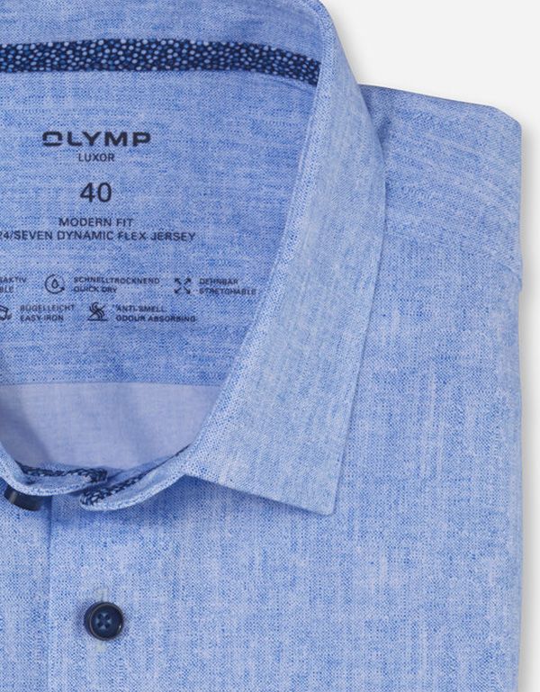 Рубашка трикотажная классическая OLYMP Luxor 24/7, modern fit | купить в интернет-магазине Olymp-Men