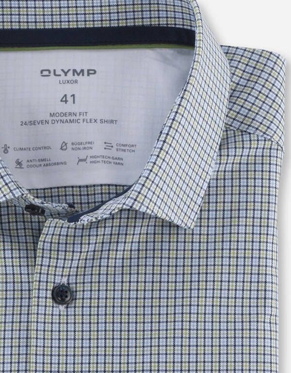 Рубашка в клетку OLYMP Luxor 24/7, modern fit | купить в интернет-магазине Olymp-Men