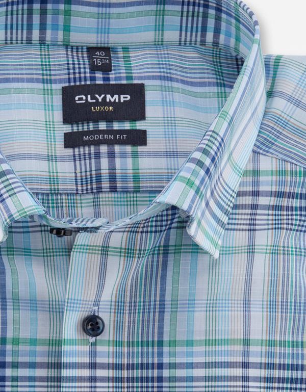 Рубашка мужская в клетку OLYMP Luxor, modern fit