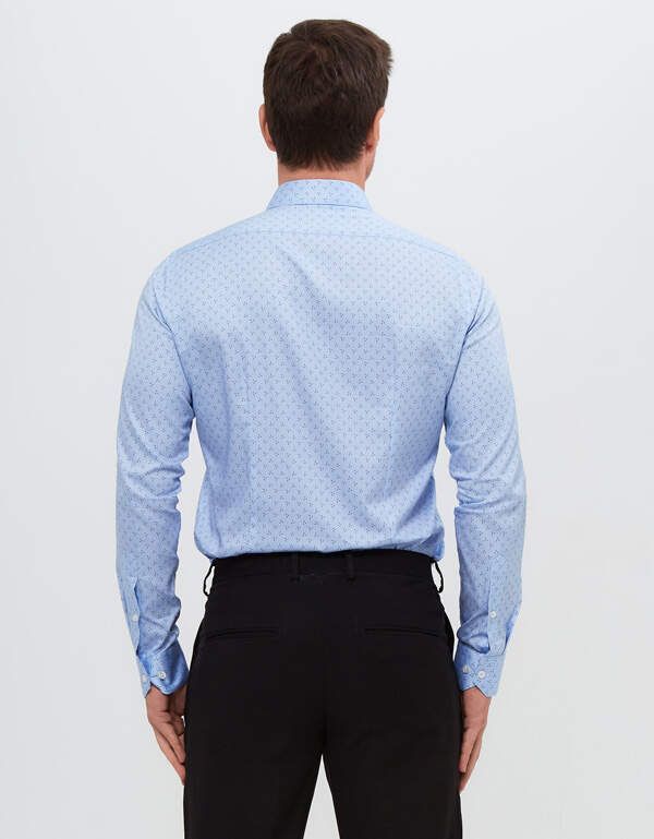 Рубашка мужская PLATIN с рисунком, slim fit, артикул 1080-106UF-PLT