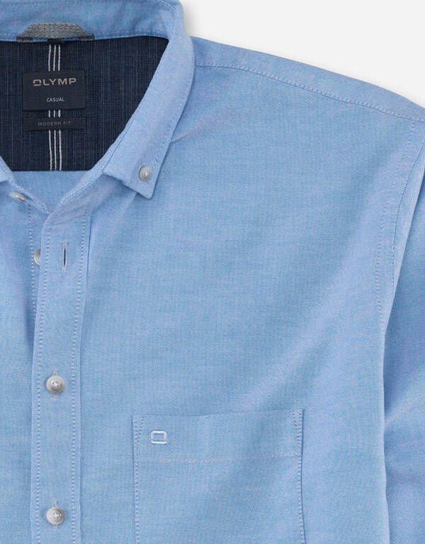 Рубашка мужская OLYMP Casual пуговицы на воротнике | купить в интернет-магазине Olymp-Men