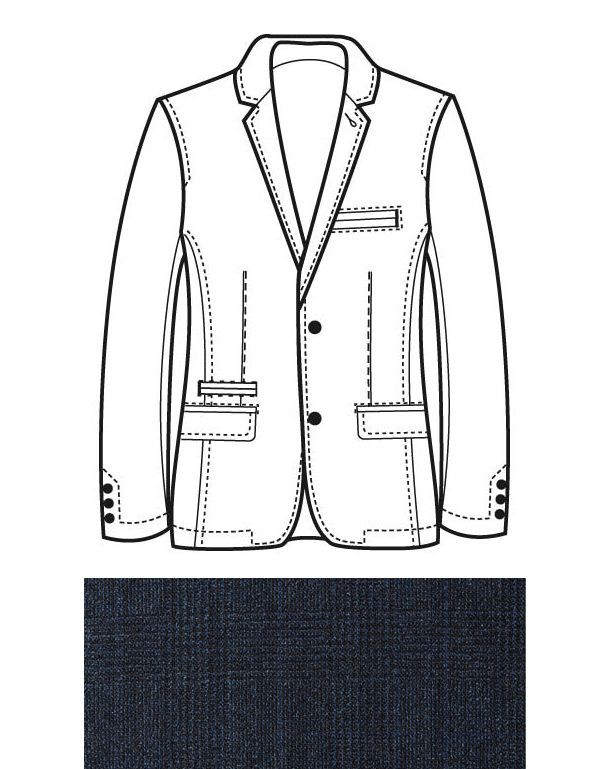 Пиджак мужской w.Wegener шерстяной, 2 шлицы | купить в интернет-магазине Olymp-Men