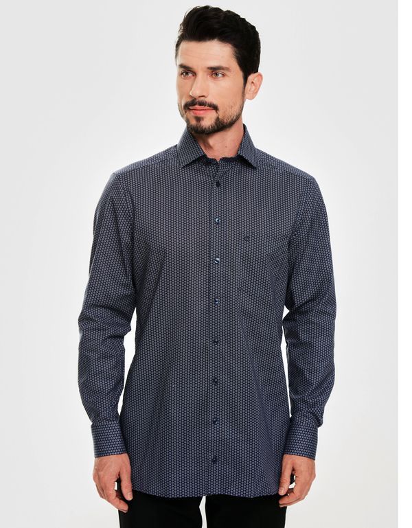 Рубашка мужская классическая с рисунком OLYMP Luxor, modern fit | купить в интернет-магазине Olymp-Men