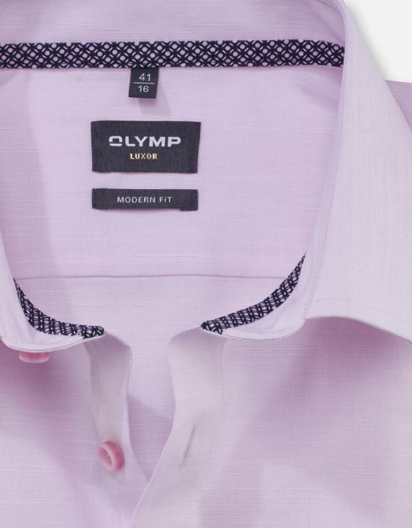 Сорочка классическая мужская OLYMP Luxor, modern fit, фактурная ткан | купить в интернет-магазине Olymp-Men